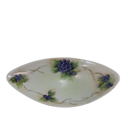 Alka Kunst Bavaria Sauce Dish Trinket Blueberry Blueberries Germany 55058 - Picture 2 of 5